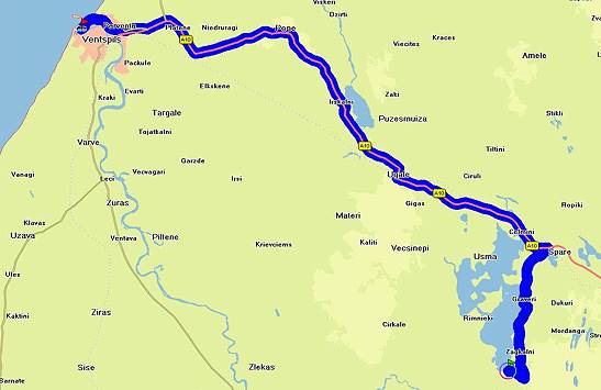 Reststrecke bis zur Fähre ... Reststrecke bis zur Fähre ...
