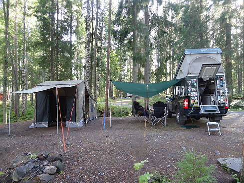Das Glaskogen-Camp ist angerichtet ...