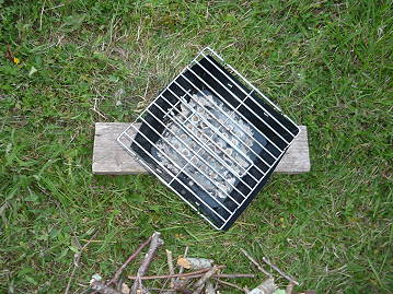 Echteinsatz unterwegs: Auch hier funktioniert der Grill ...