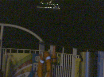 Heftiger Seegang in der Nacht ...