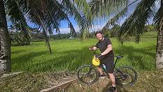 Erkennbar zufrieden: Der Autor auf der Insel Siquijor 