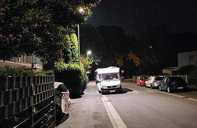 ... und bei der �bernachtung in Mainz ...