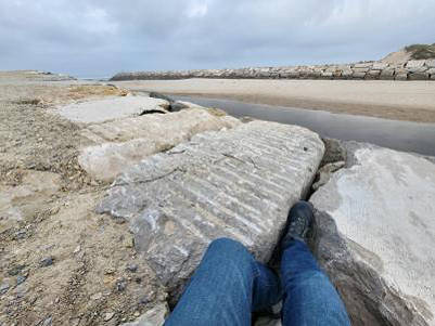 Der kilometerlange Strand ist nah ...