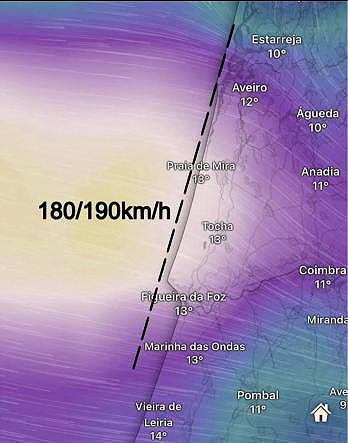 Sturm Kristin wird zum Orkan hochgestuft ...