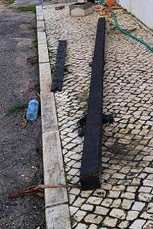 Die Balken bei Tageslicht ...