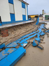 Auch hier: Kein Haus ohne Schaden ...