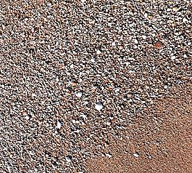 Auch hier groberer Sand ...