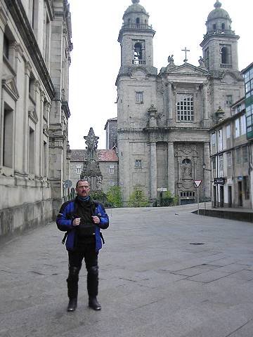 Tourist in Santiago de Compostela ...