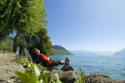 Am Ziel: Ausruhen am Gardasee ...