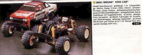Nissan Kingcab Art.Nr. 58081 Tamiya Katalog 1995