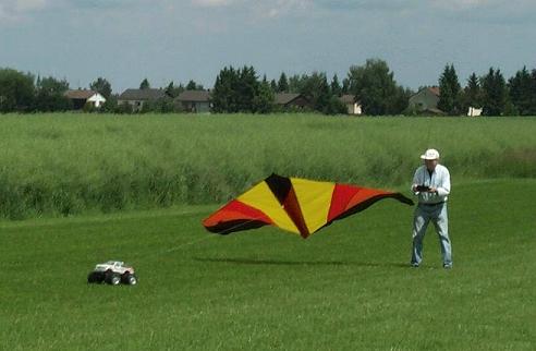 Sanfte Landung mit Rckenwind ...