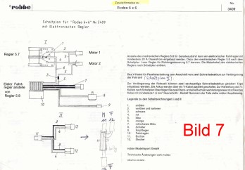 Schaltplan mit elektronischem Fahrtregler