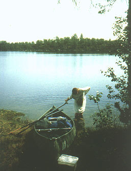 An solchen Ufern kann man den Ally auch beladen an Land ziehen ...