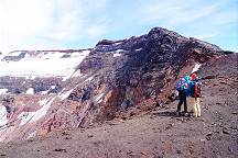 Geschafft: Ankunft am Kraterrand ...