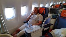 In der Business Class lässt sich´s leben ... In der Business Class lässt sich´s leben ...