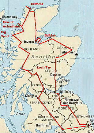 Karte: Schottland 98 ...