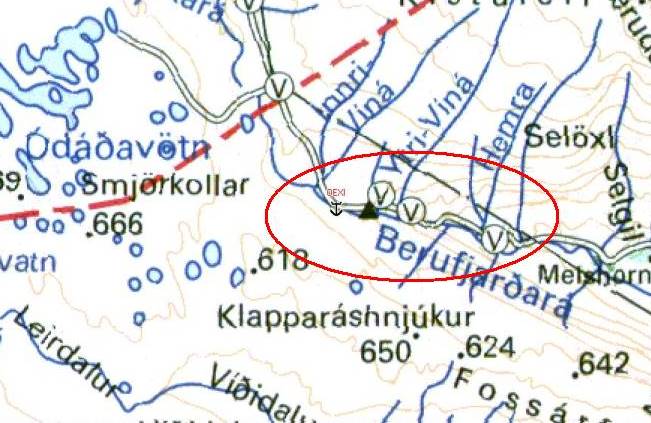 Neuer Pistenverlauf noch nicht enthalten ...