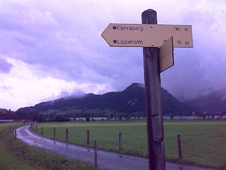 Aufstieg zum Ebersberg ...