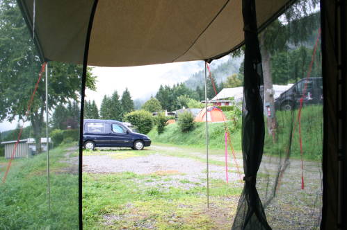 Macht hier Spa: Ausblick in regnerisches Wetter ...