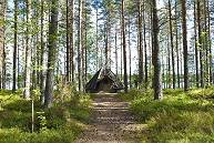... und am Ende des Wegs wartet eine finnische "Hexenkote"