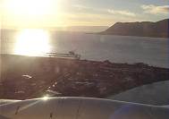 Im Endanflug auf Lonyearbyen: Ladebrcke in Sicht!