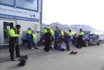 Umkleideaktion noch nicht beendet