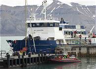 Die MS Billefjord ist auch schon da