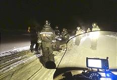 Unfall: Snowmobil gestrzt ...