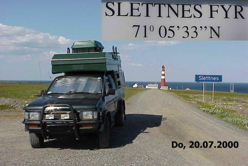 Nördlichster Punkt der "Explorer Tours": Skandinavien 2000 ...