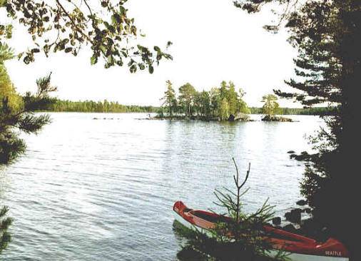 Die Verbindung vom Övre Gla in das Buvattnet und fast das Ende der Tour Die Verbindung vom Övre Gla in das Buvattnet und fast das Ende der Tour
