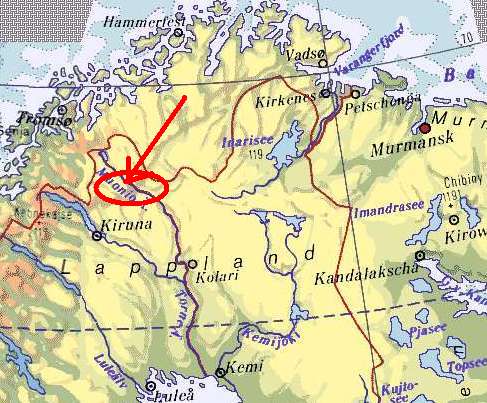 Angekommen im "Finnischen Arm" ...