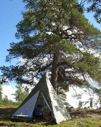 Perfekter Aufbau, auch auf steinigem Grund ...