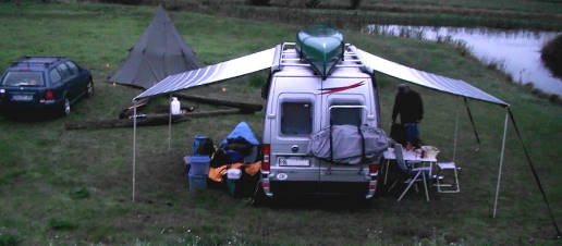Markise und trockenen "Rumplatz" fr jeden ...