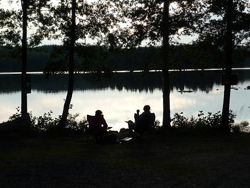 Abendstimmung am See ...