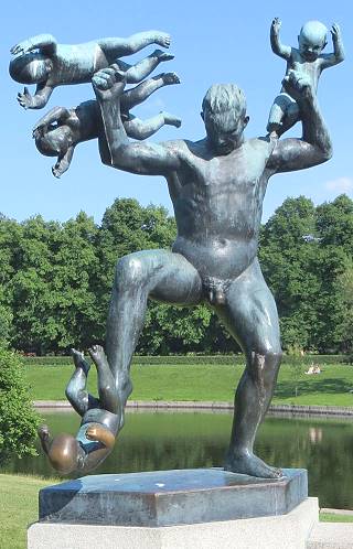 Kinderfreund: Fast alle Figuren im Park sind nackt, manche Darstellung gibt Rtsel auf ...