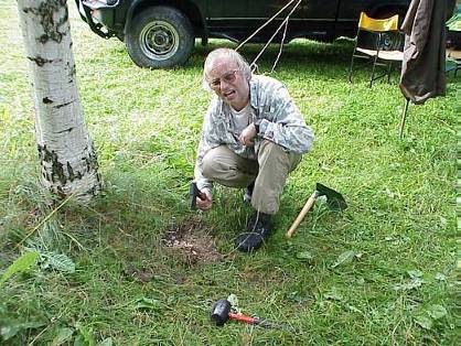 ... ein Redakteur beim Tiefbau ...