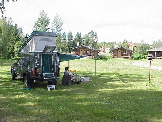 Allein im Campingdorf ...