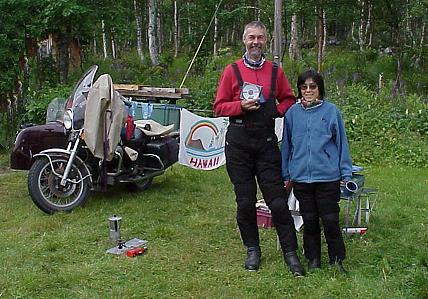 Unsere Camp-Nachbarn auf dem Weg nach Russland und Japan ...