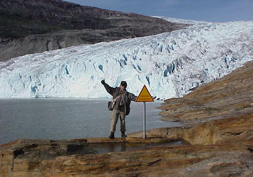 ... gen�gend Abstand zum Gletscher muss sein ...