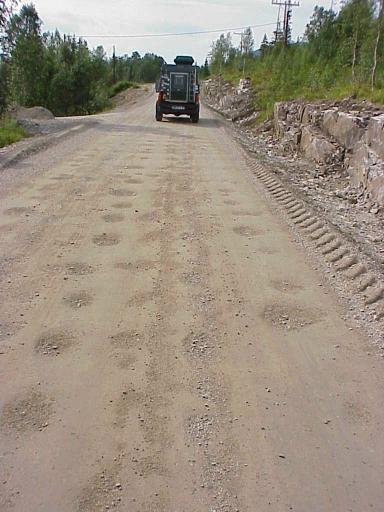 ... und noch mehr Schlagl�chern auf jedem Weg ...