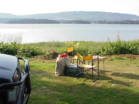 ... Aufbruch nach dem Outdoor-Frhstck ...