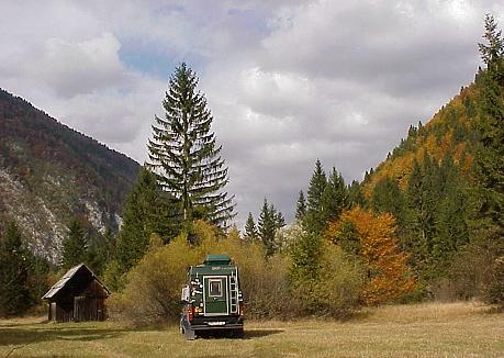 ... bis man seinen einsamen Stellplatz erreicht ...