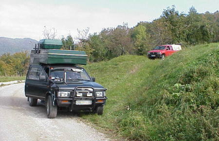 ... Pause in der Idylle - jeder stellt sich so, wie er mag ...