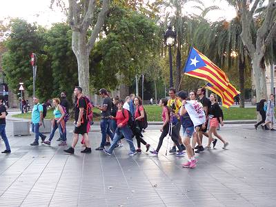 ... Warming Up fr die nchtliche Demo ...