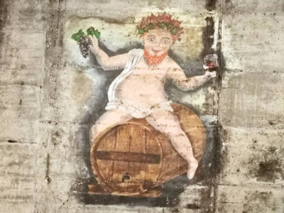 Bachus wacht ber die Arbeiten ...