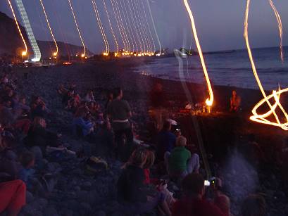 Feuerzauber und Trommelmusik - im Valle Gran Rey ...