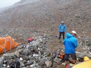 Am ersten Hochlager ...