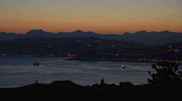 Anflug auf Santiago de Chile ...