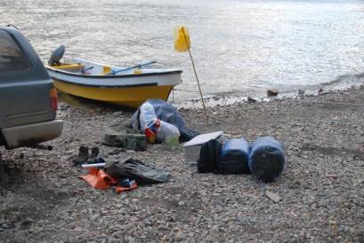 Das Boot wird beladen ...