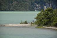 Stellplatz auf der Landzunge ...